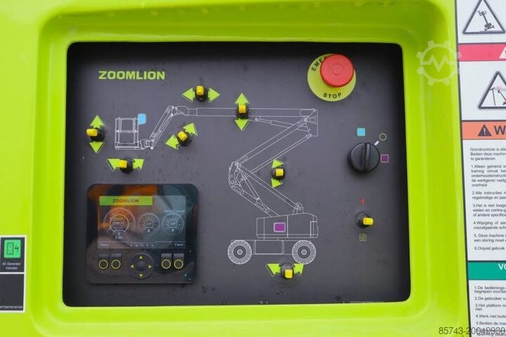 Scharnierende telescopische hoogwerker Zoomlion ZA20JERT-LI Fully Electric Lithium-Powered, 4x4 Ro