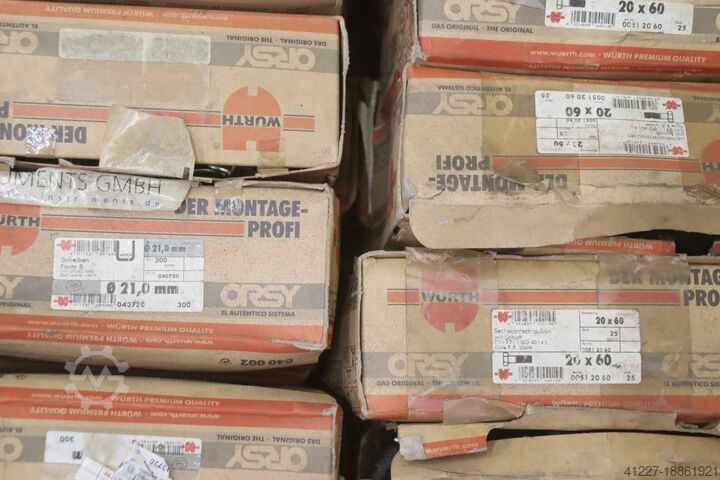 Zeskantschroeven cilinderschroeven M16 M20 730 kg Würth DIN 931 M20x55 / M16x50    DIN 933  M20x55