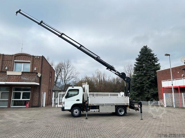Truck-mounted crane van FUSO Canter 7C18 Pritsche + HIAB 066 Kran