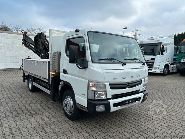 Truck-mounted crane van FUSO Canter 7C18 Pritsche + HIAB 066 Kran