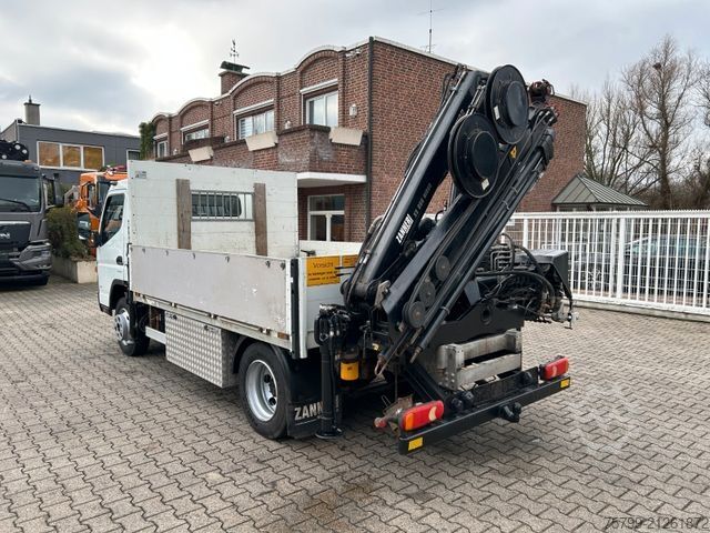 Truck-mounted crane van FUSO Canter 7C18 Pritsche + HIAB 066 Kran