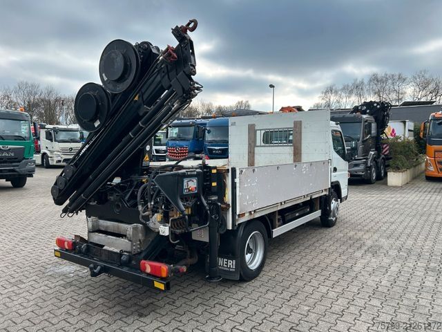 Truck-mounted crane van FUSO Canter 7C18 Pritsche + HIAB 066 Kran