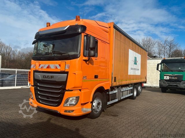 Flatbed truck with tarp DAF XF 480 Pritsche + Plane 6x2