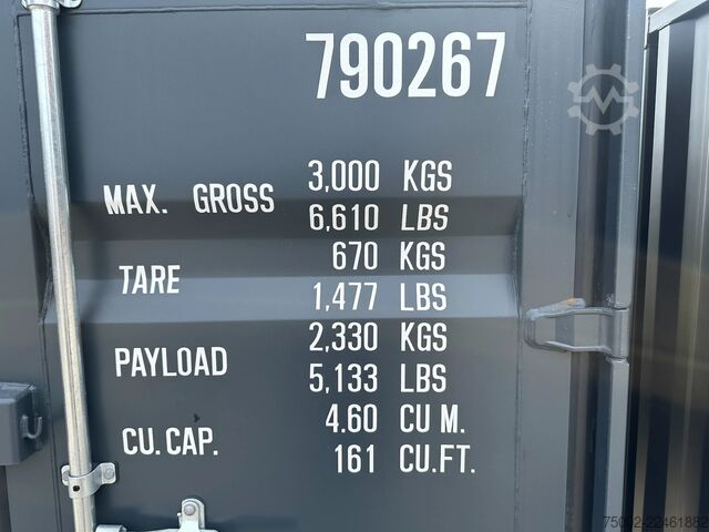 κοντέινερ Shanghai Shengji NEW 4FT DV container / RAL 7016 (anthracite grey)