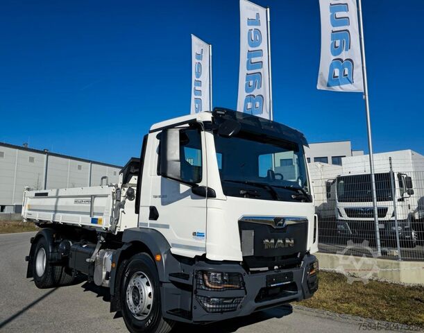 Three-sided tipper truck MAN TGM 18.320 / 4x2 / Meiller/Kipper/NL 10,3 To/Neu