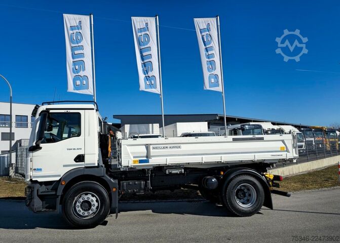 Three-sided tipper truck MAN TGM 18.320 / 4x2 / Meiller/Kipper/NL 10,3 To/Neu