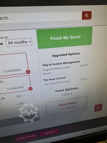 Vertical machining center HAAS VF-4SS