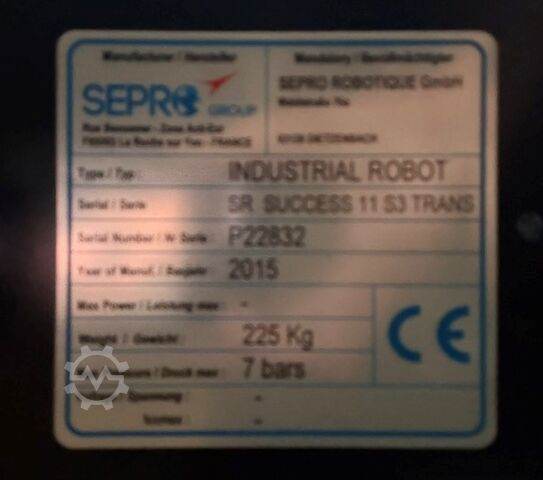 Robot liniowy Sepro Sepro SUCCESS11 S3 Trans, 2015