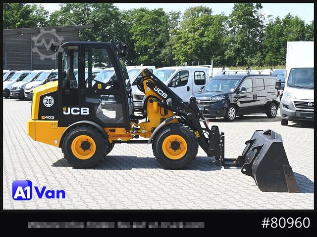 Přizpůsobená dodávka JCB JCB 403 SP Radlader, Palletengabel, Kabine, Zusatzhydraulik