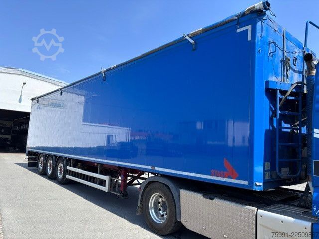 Semi-remorque à plancher roulant STAS Schubboden 93 CBM Top nur Gertreidetransport