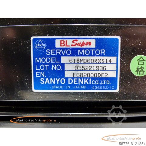 Kontrol ünitesi Sanyo Denki 61BM060RXS14 Servo Motor - ! -