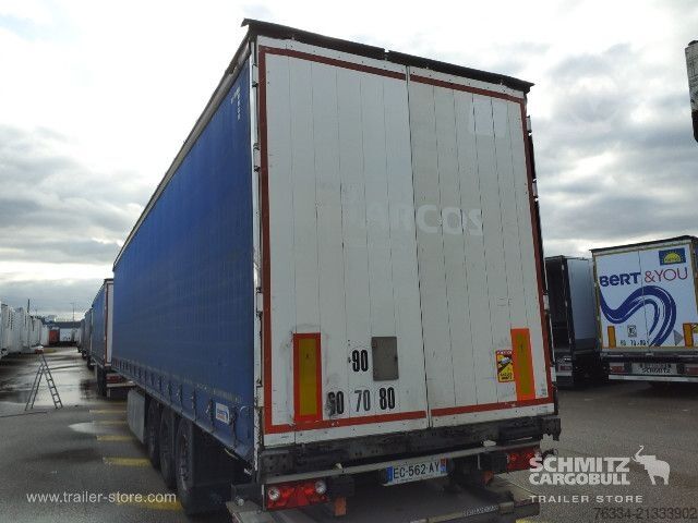 Open semitrailer with tarp Schmitz Cargobull Semitrailer Curtainsider Standard Hayon