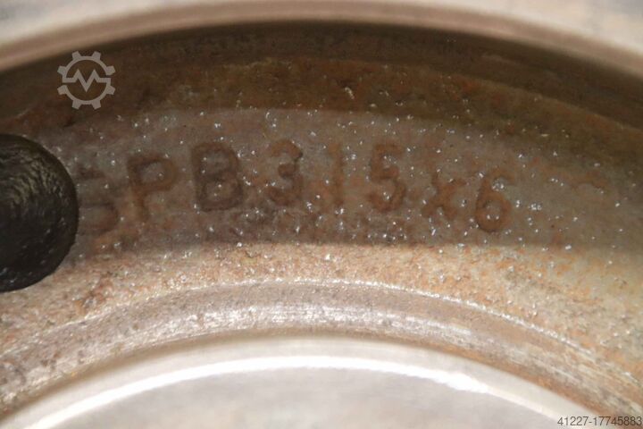 V-riemschijf 6-groef Guss SPB 315 x 6 (17 mm)