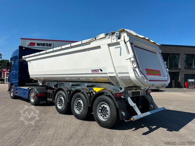 Kippers oplegger SCHMITZ CARGOBULL SKI 24 SL 7.2 Stahlkipper 26m³ Elektr. Verdeck