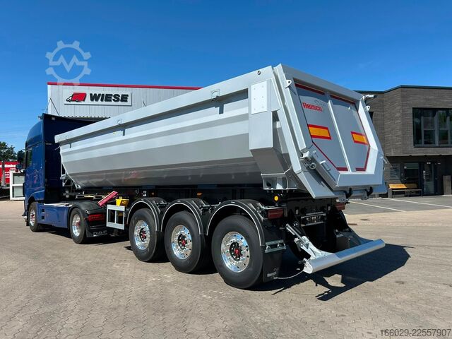 Kippers oplegger REISCH 3-Achs Stahl Kipper Hardox 450 29m³ Alcoa Felgen