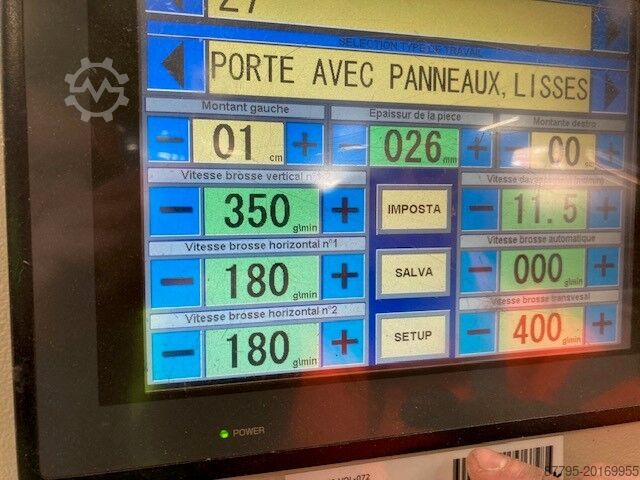 Ontkorrel- en afwerkingsmachine ITALMECANICA MECPOWER 4TB/1600