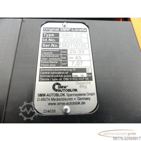 Στοιχείο SMW Autoblok SRG 1 C Schleiflünette ID 225020 SN 1582110103