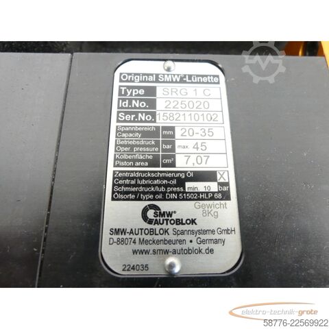 Στοιχείο SMW Autoblok SRG 1C Schleiflünette ID 225020 SN 1582110102