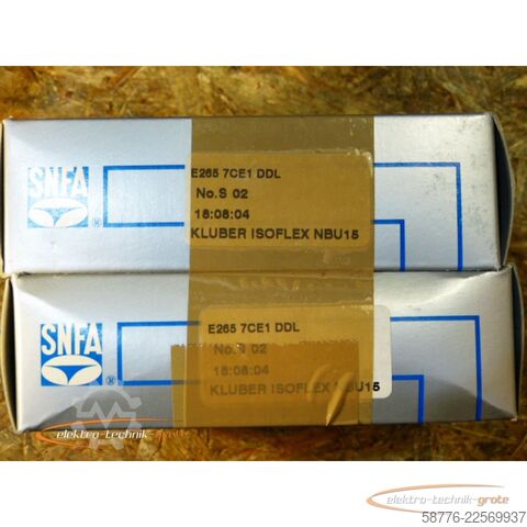 Στοιχείο SNFA E265 7CE1 DDL Präzisions-Schrägkugellager (1 Paar)   - ! -