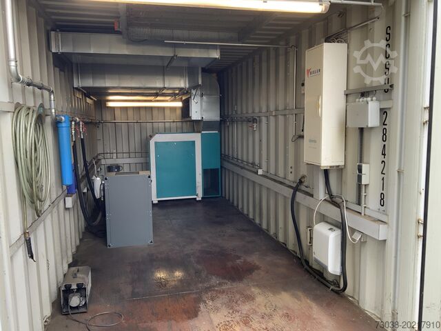 20' lagercontainer med skruekompressor Renner RS22