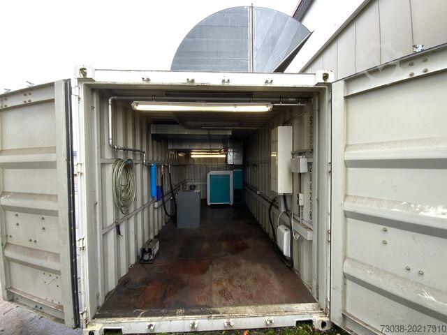 20' lagercontainer med skruekompressor Renner RS22