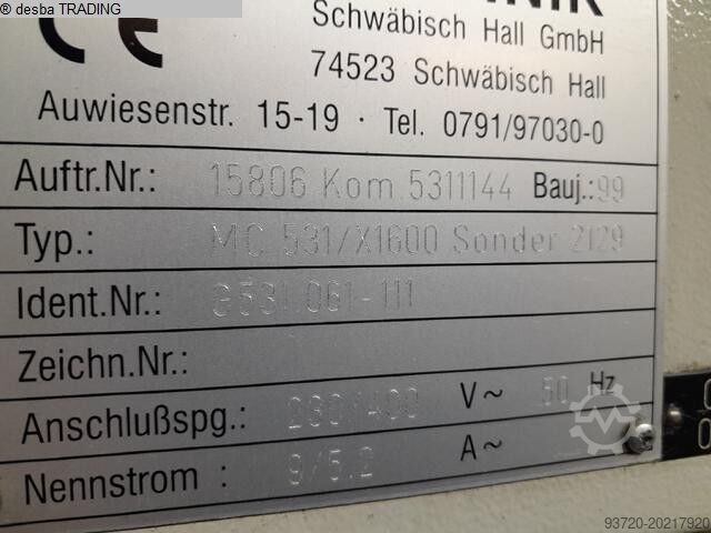 Machining Center - Vertical STAMA MC 531/S