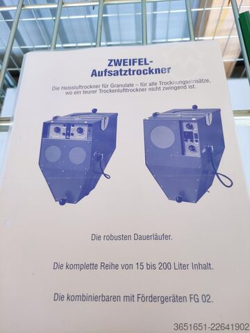 Secador de granulado Zweifel Aufsatztrockner