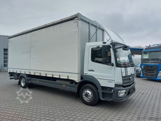Plattewagen met zeil MERCEDES-BENZ 1527 Atego PL-SP- Blatt/Luft - Edscha - LBW