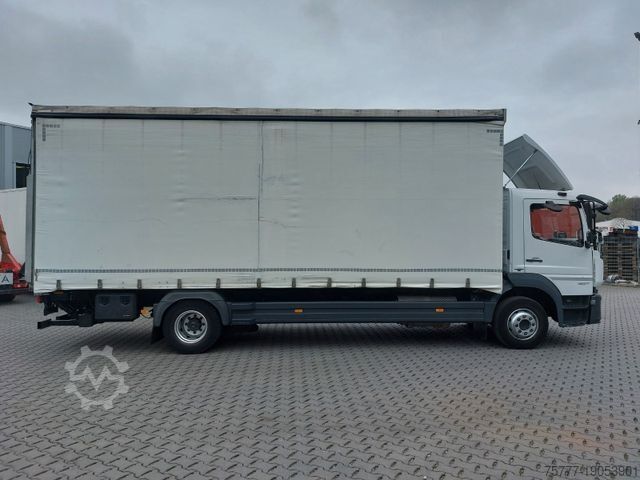 Plattewagen met zeil MERCEDES-BENZ 1527 Atego PL-SP- Blatt/Luft - Edscha - LBW