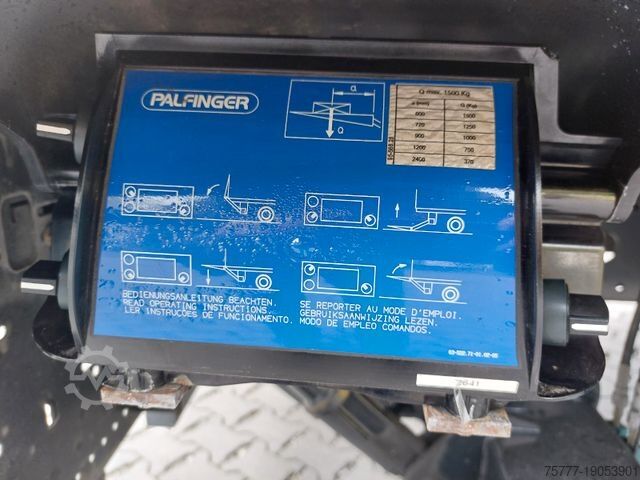 Plattewagen met zeil MERCEDES-BENZ 1527 Atego PL-SP- Blatt/Luft - Edscha - LBW