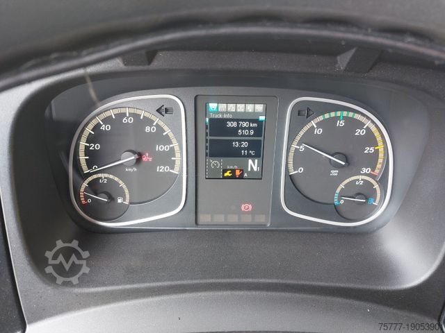 Plattewagen met zeil MERCEDES-BENZ 1527 Atego PL-SP- Blatt/Luft - Edscha - LBW