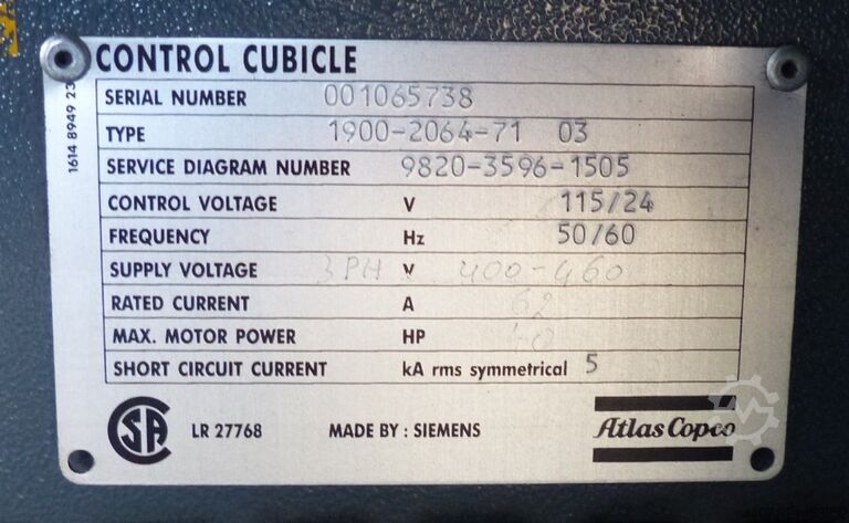 Compressore a vite GA22VSDFF Atlas Copco GA22VSDFF