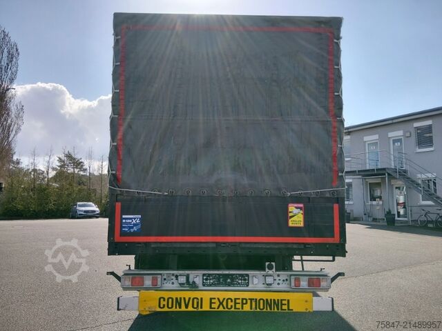 åben sættevogn med presenning Krone SDP 27 eLB4-CS Heckverbreiterung