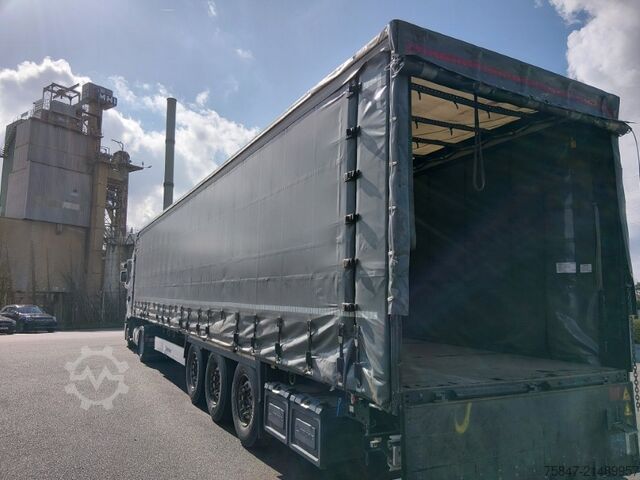 åben sættevogn med presenning Krone SDP 27 eLB4-CS Heckverbreiterung