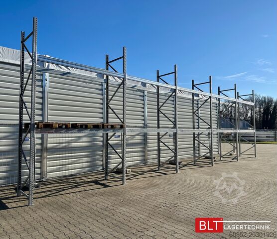 Palletrek 14,0 lfm Palettenregale für Außenbereich H: 4,5m , 3000 kg Fachlast , FVZ