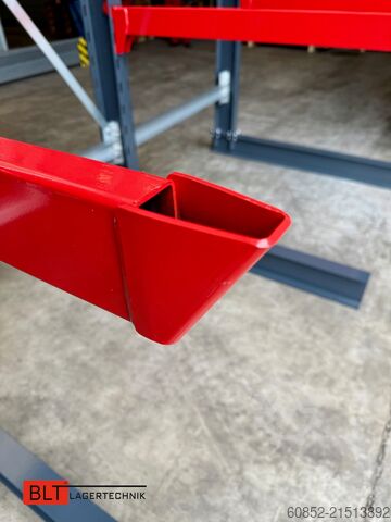 Konsol raflar, uzun mallar için ağır hizmet tipi raflar ca. 4 lfm. Kragarmregal H: 400cm ,Fuß +3 650 kg Belastung pro Arm , Langgutregal