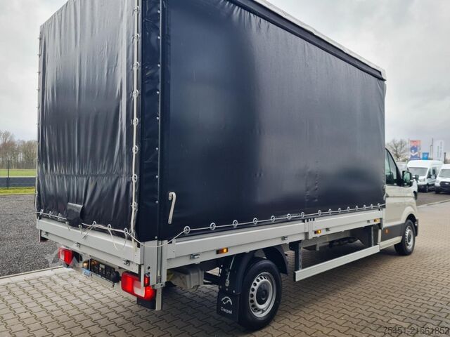 Curtain sider van VW Crafter 35 Pritsche TDi Schiebe Plane L4