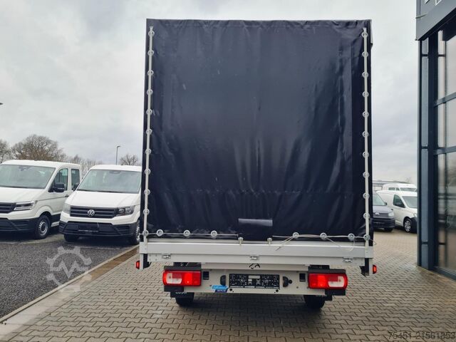 Curtain sider van VW Crafter 35 Pritsche TDi Schiebe Plane L4