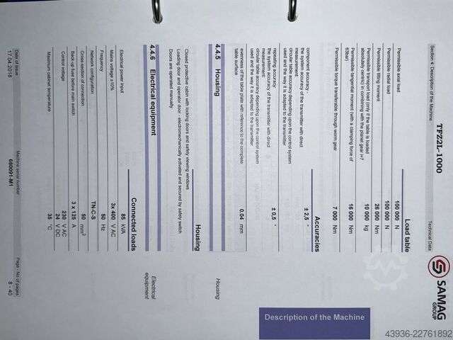 Βαρελοτρυπάνι βαθιάς οπής Samag - TFZ 2L-1000 Samag TFZ 2L-1000