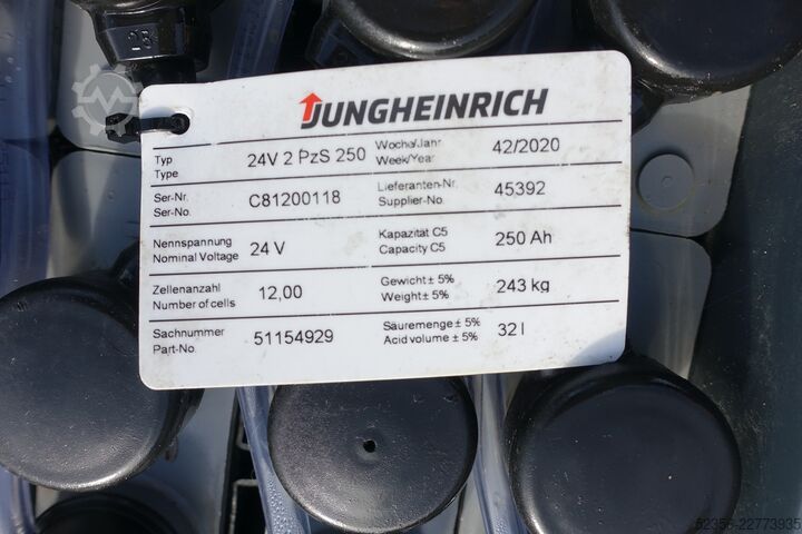 μπαταρία Jungheinrich 24V 2PzS250 62% Staplerbatterie