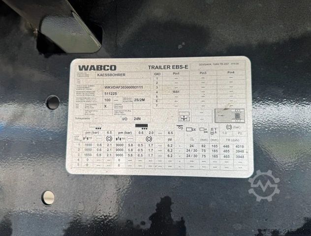 Otevřený návěs s plachtou  Other KAESSBOHRER  MAXIMA   DRUM BRAKES     SLID