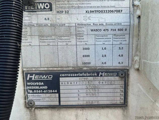 Box semitrailer  Other HTF  2-AS  HEIWO  1240 x 250 x 272 CM INWE