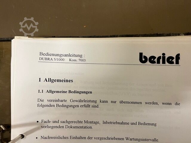 Teflon-båndfriture BERIEF DUBRA 5/1000