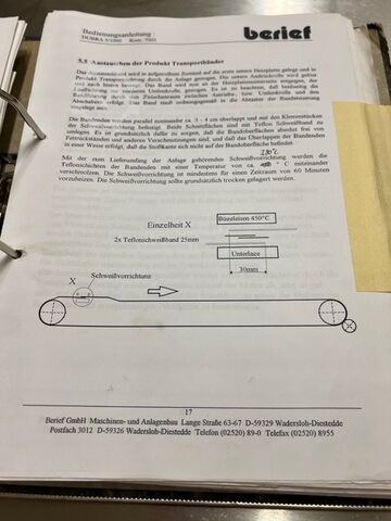 Teflon-båndfriture BERIEF DUBRA 5/1000