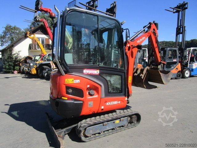 Minigraafmachine Kubota KX 016-4 mit hydraul. Schnellwechsler + 3 Löffel