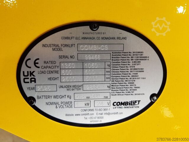 Manuel stabler Combilift Combi-CS