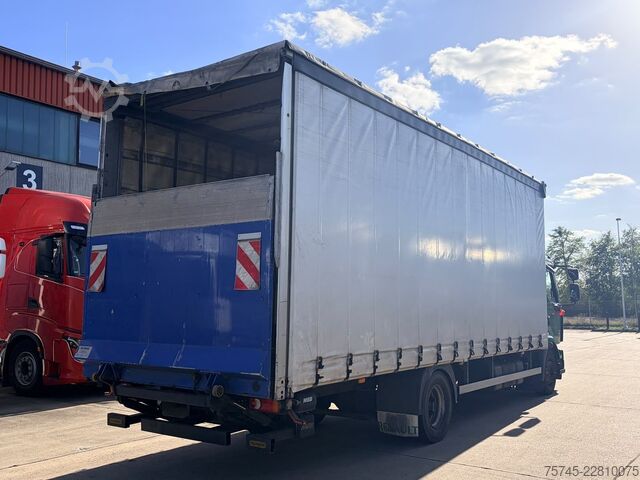 Plattewagen met zeil RENAULT MIDLUM 290 DXI / SCHLAFKABINE / EURO 5