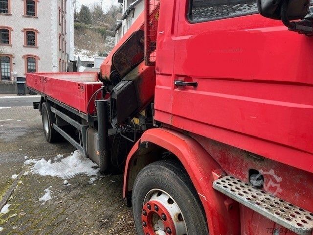 Vrachtauto met open laadbak SCANIA H 93 mit PK 14500 FB & 2 to. Seilwinde