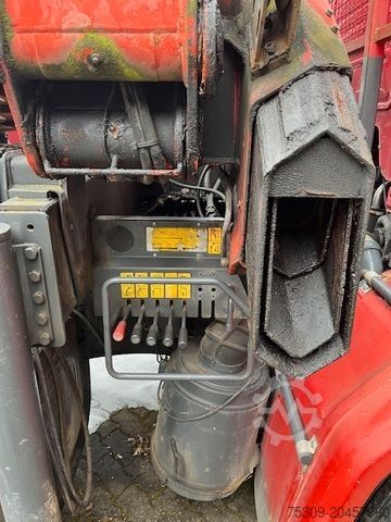 Vrachtauto met open laadbak SCANIA H 93 mit PK 14500 FB & 2 to. Seilwinde