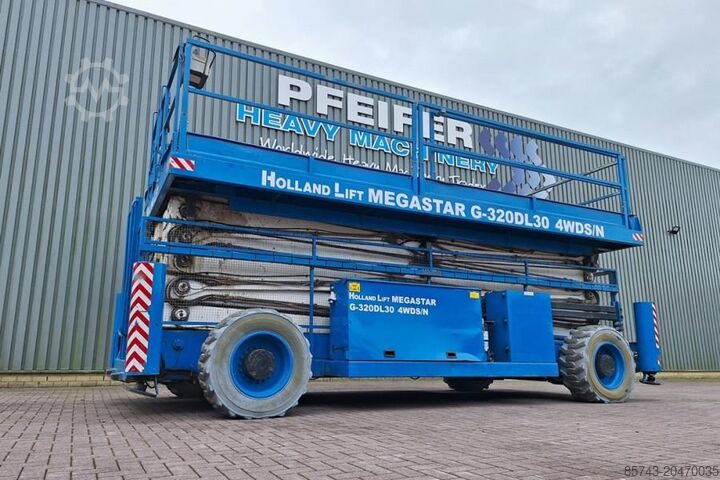 Ψαλίδι ανύψωσης Holland Lift Megastar G320DL30 4WDS/N Diesel, 4x4x4 Drive, 34m